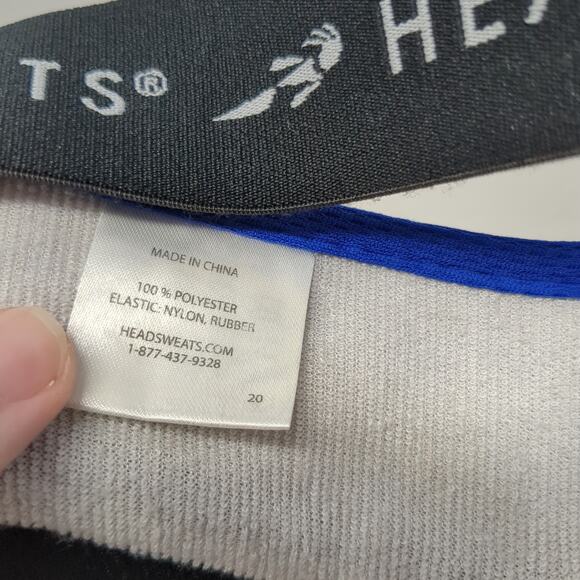 Headsweats Golf Sun Visor Cap Blue One Size Stretchable Embroidered Polyester - Picture 9 of 9